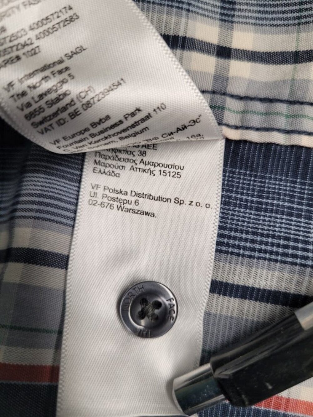 The North Face Men's XXL Navy Plaid Button Down Shirt-Quality-Office to Outdoors - Picture 7 of 7